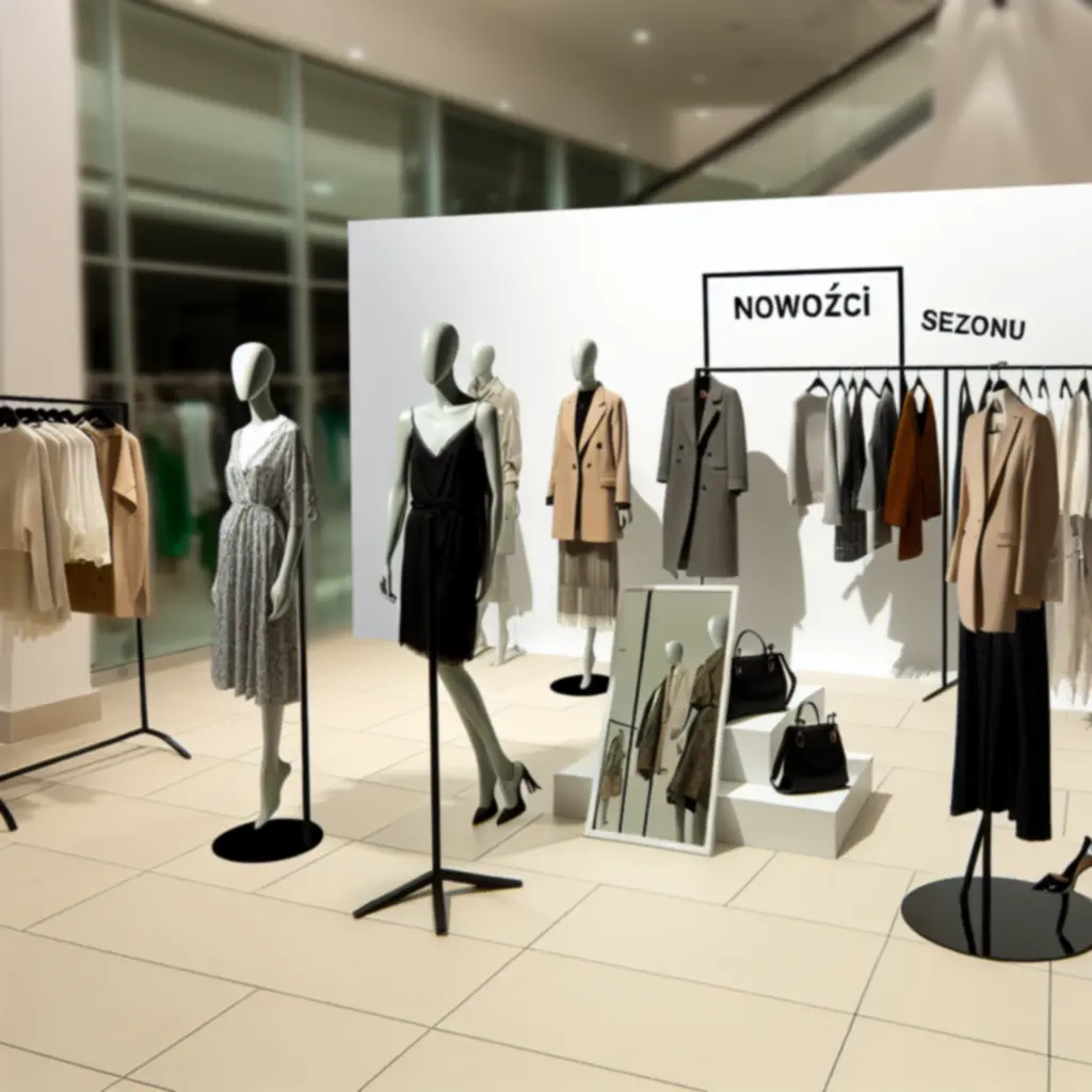 Modelka prezentująca nową sezonową kolekcję odzieży Fashionweario